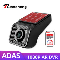 USB Full HD 1080P Dash Cam ADAS Car DVR Dashcam DVRs Video USB TF Card 32G 64G Auto Recorder for Android Player DVD