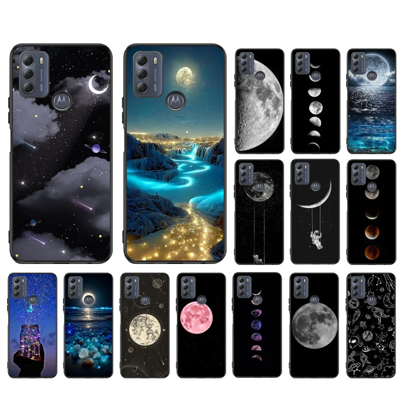 

Space Moon Planet Phone Case For Motorola Edge 50 40 Pro 50 40 30 Ultra Neo Fusion Moto G84 G54 G85 G62 G53 G72