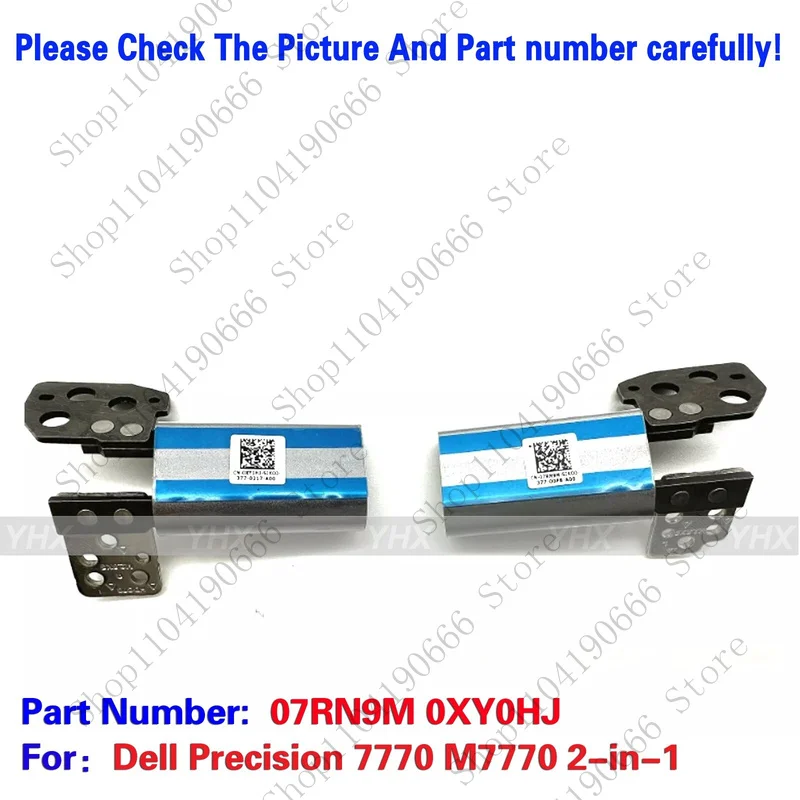 

Notebook computer components New For Dell Precision 7770 M7770 2-in-1 LCD HINGES SHAFT AXIS R+L 0XY0HJ 07RN9M.