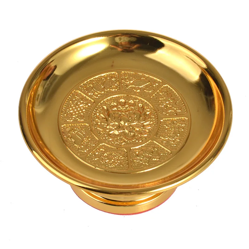 

Фруктовая тарелка Предложение Фруктовая тарелка из сплава Будда Тарелка с фруктами лотоса Гуаньинь дань Буддийское изделие