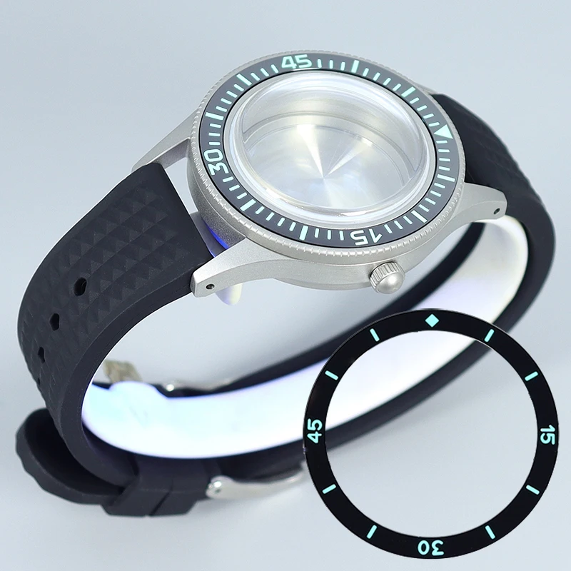 

10Bar 40mm NH35 Watch Cases Strap Ceramic C3 Bezel Sapphire For NH35 NH36 NH70 Movement Mod Retro First Year Fifty Seek Series