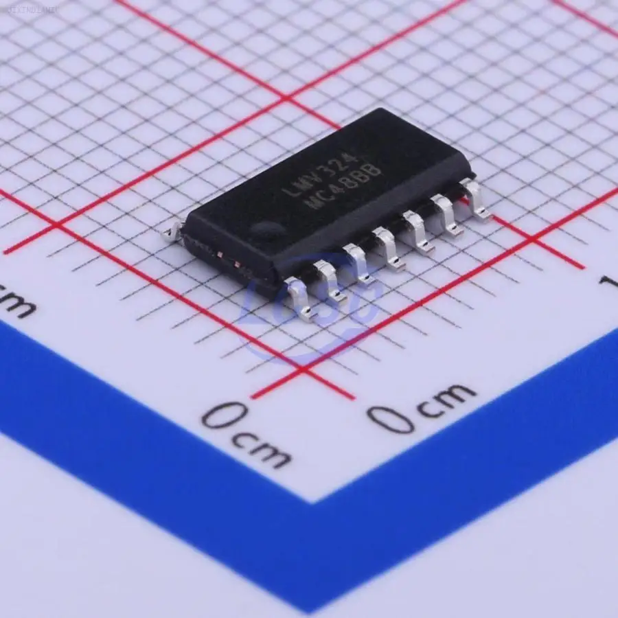 1PCS LMV324-SR Four channels 1pA 0.6V/us 1MHz 3.5mV SOP-14 Operational Amplifier ROHS