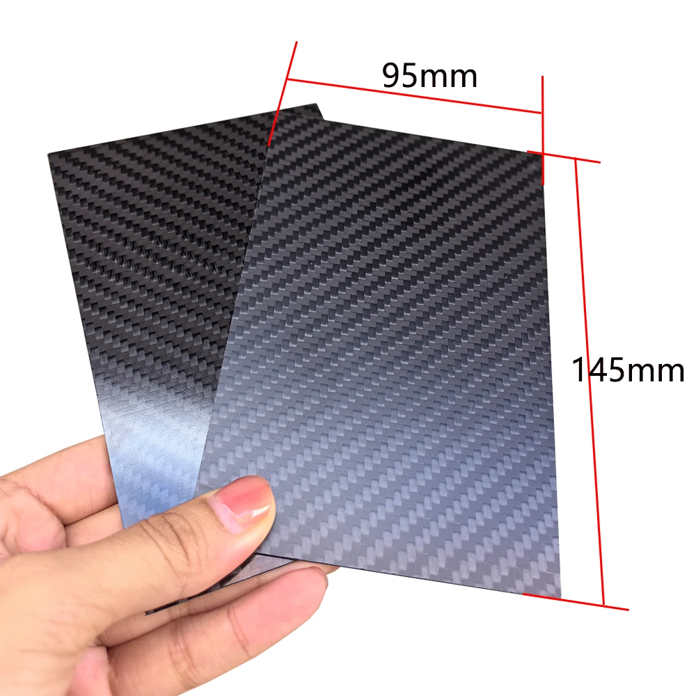 1 Uds. Hojas de fibra de carbono de 95x145mm placa de fibra de carbono 3K tablero de carbono de 0,5mm-5mm de espesor