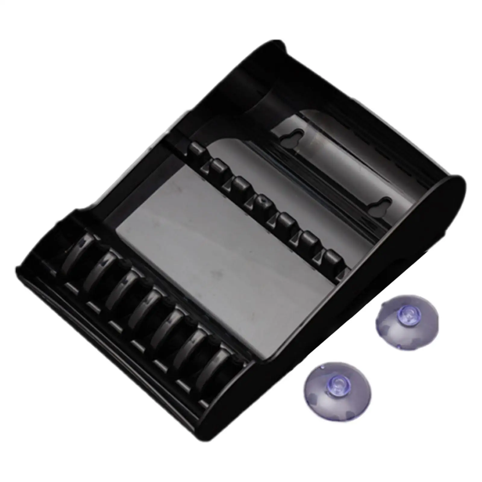 Barber Scissors Storage Rack Wall Mount Slot Design for Hair Stylist Salon Organizer Box with Non Slip Base Sturdy Holder
