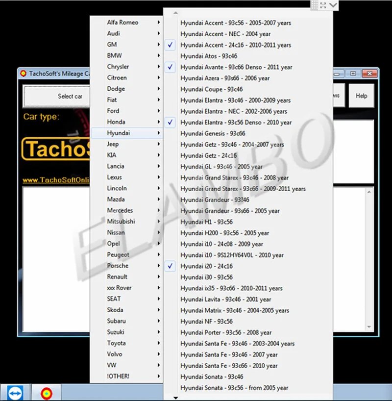 أحدث آلة حاسبة TachoSoft Mileage 23.1 مع ترخيص آلات حاسبة عداد المسافات الرقمية برنامج TachoSoft 23.1 + تثبيت غير محدود