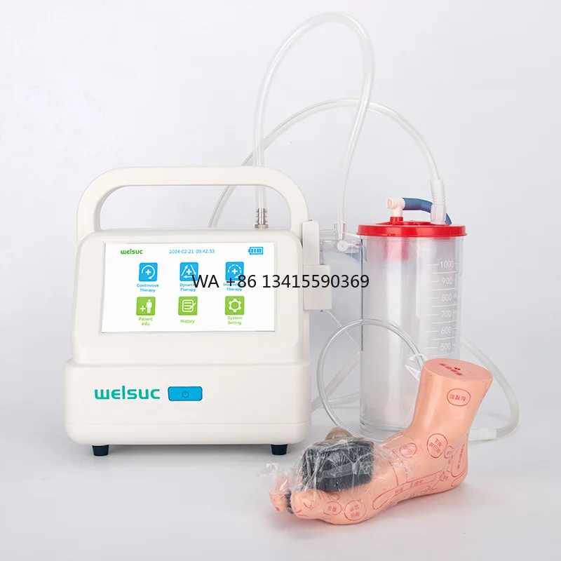 

Reusable NPWT Portable Medical Machine Lithium Battery Powered VAC Pump Therapy Equipment for Health Centers