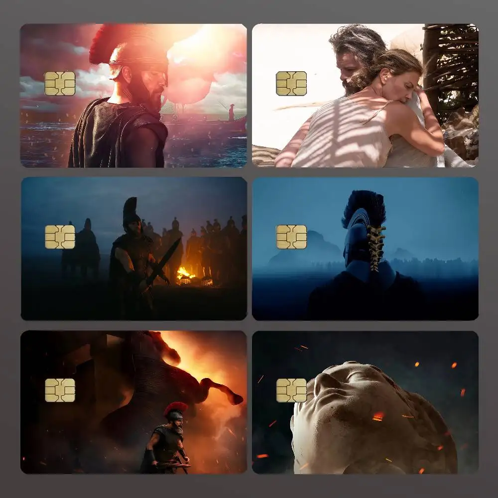 Movie The O-Odyssey N-Nolan Poster Credit Skin Cover Card Stickers 4PCS Film Bus Pass Front Decoration Bank Debit Waterproof