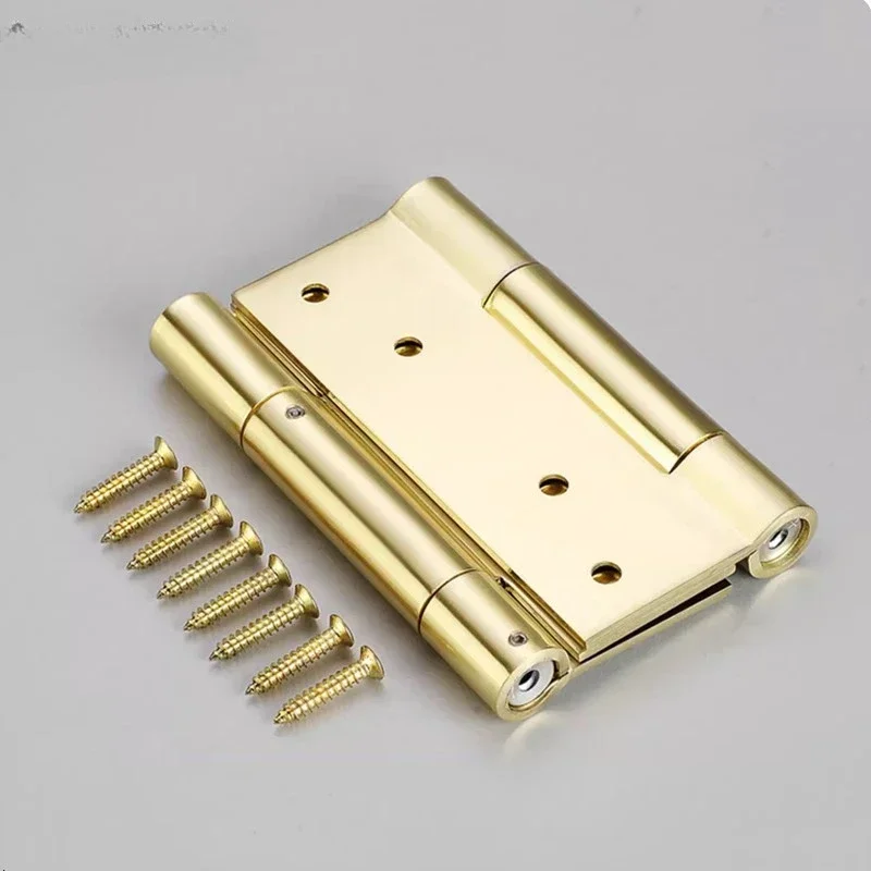 1 قطعة مخزنة داخل وخارج الباب التلقائي إغلاق اتجاهين كتم الربيع المفصلي سميكة الفولاذ المقاوم للصدأ باب مزدوج المفصلي #6