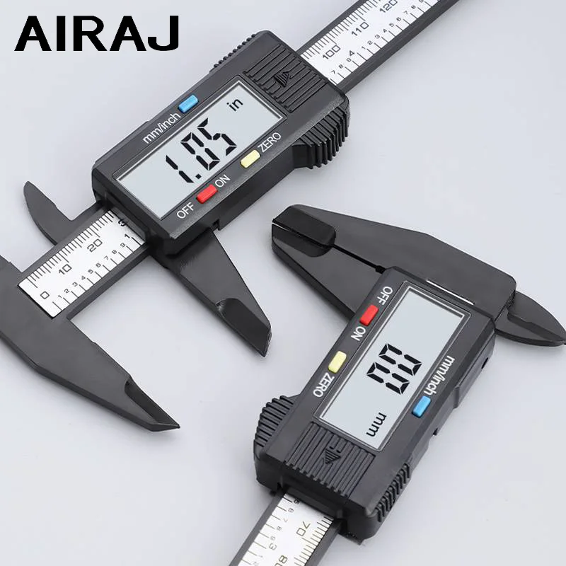 

AIRAJ 150mm Electronic Digital Calipers Digital Rule Metric and English convertible Vernier Caliper