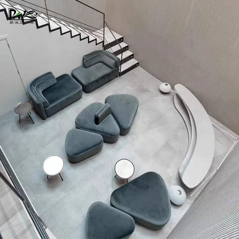 Italian special-shaped sofa modern minimalist creative designer studio hotel personalized design module combination sofa