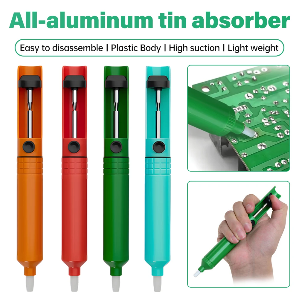 Plastic Desoldering Pump Suction Tin Gun Soldering Sucker Pen Removal Vacuum Soldering Iron Desolder Hand Welding Tools