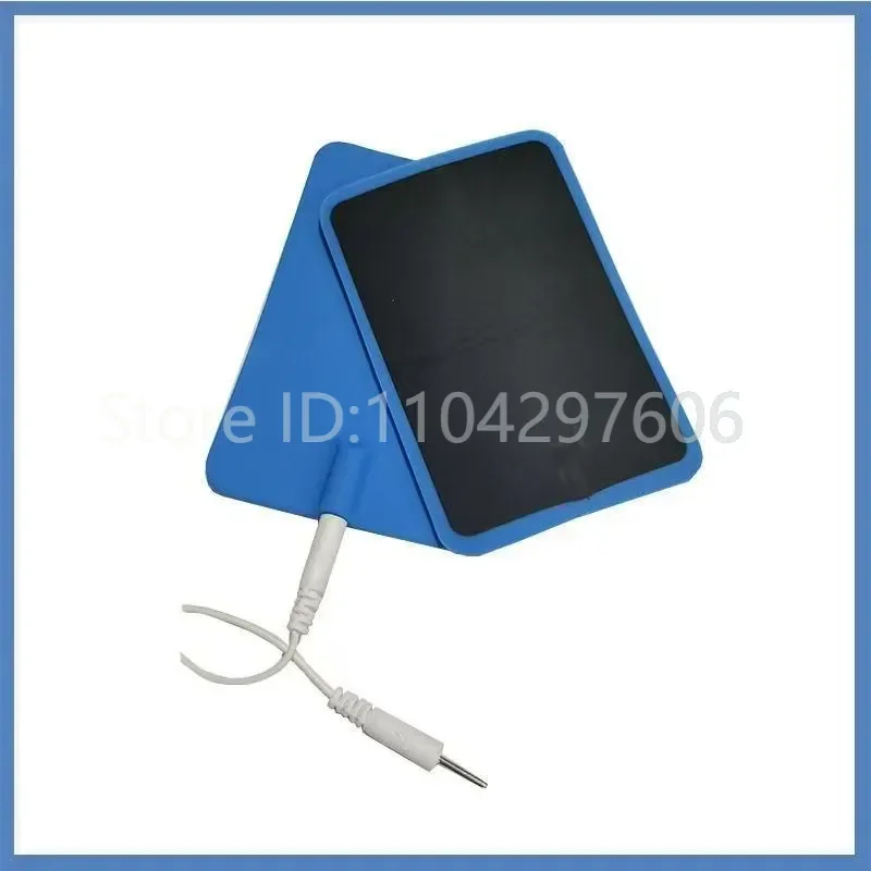 12pcs blue Reusable Rectangular electrode pads Non Gelled Carbon Rubber Electrodes for EMS & Tens Microcurrent with 2.0 7*11cm