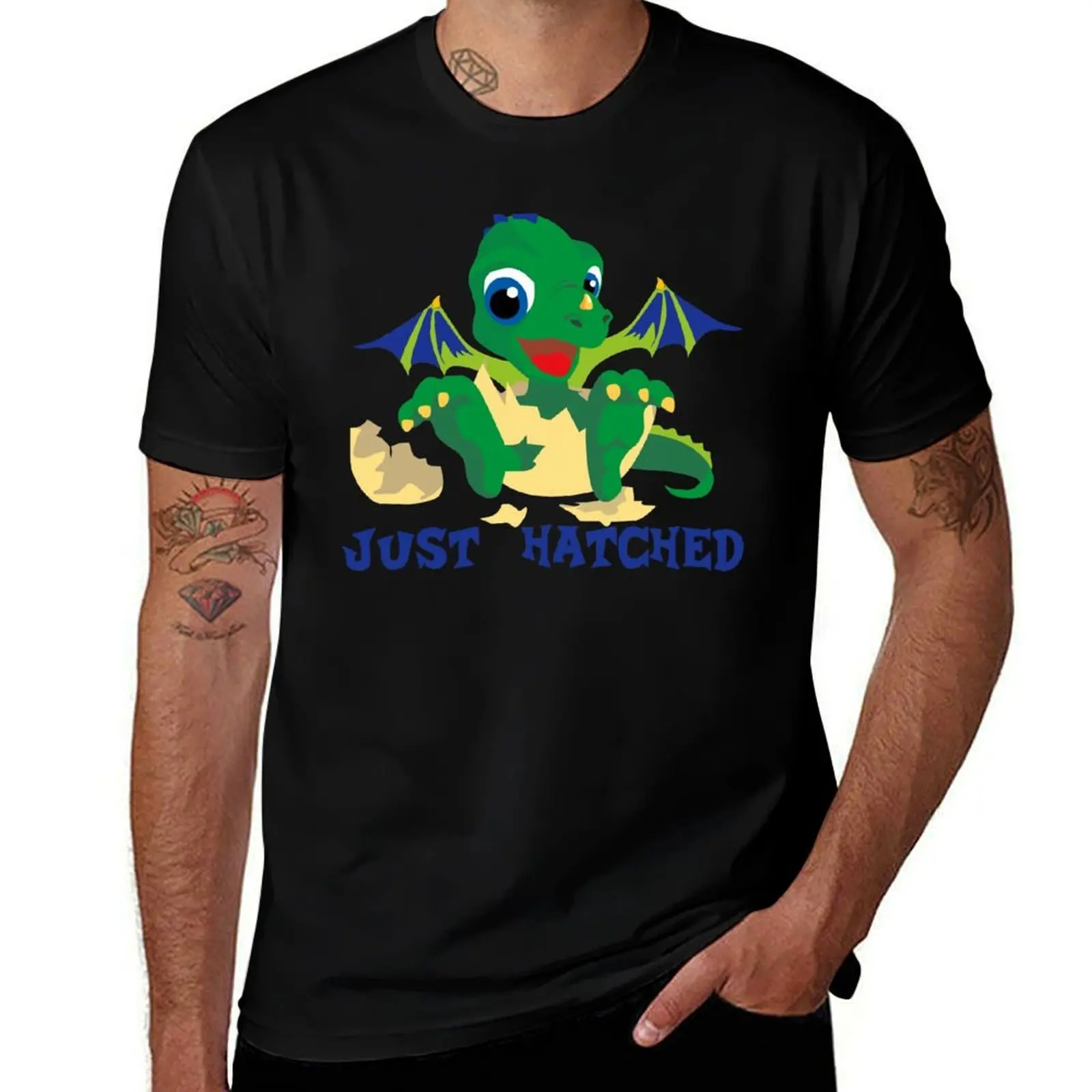 Just Hatched Cute Baby Dragon T-Shirt Outdoor Activity Sports T-Shirt