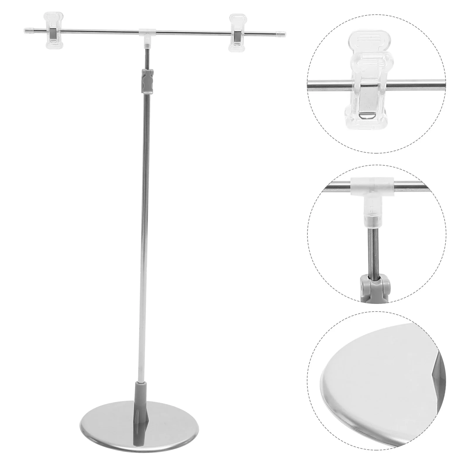 Poster Stand Display Shelves Emblems Welcome Sign Advertising Signs 85X30X15CM Stainless Steel Backdrop Banner Rack Showing