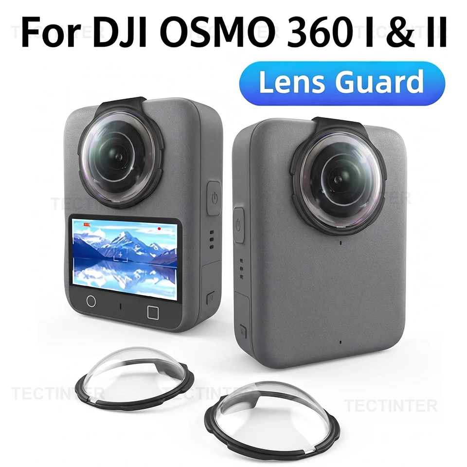 Lens Guard For DJI OSMO 360 I & II Tempered Glass Lens Protector Anti-scratch Optical Cap For DJI Osmo 360 2 Camera Accessories