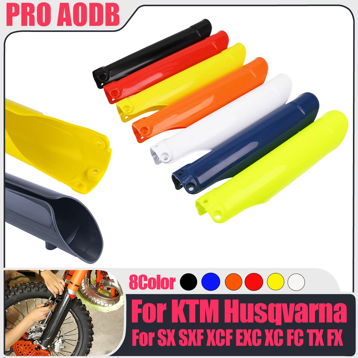 

For KTM Husqvarna Shock Absorber Protectors Fork Cover Guard EXC EXCF SX SXF XC XCF XCW XCFW TPI 125 150 200 250 300 350 450 500