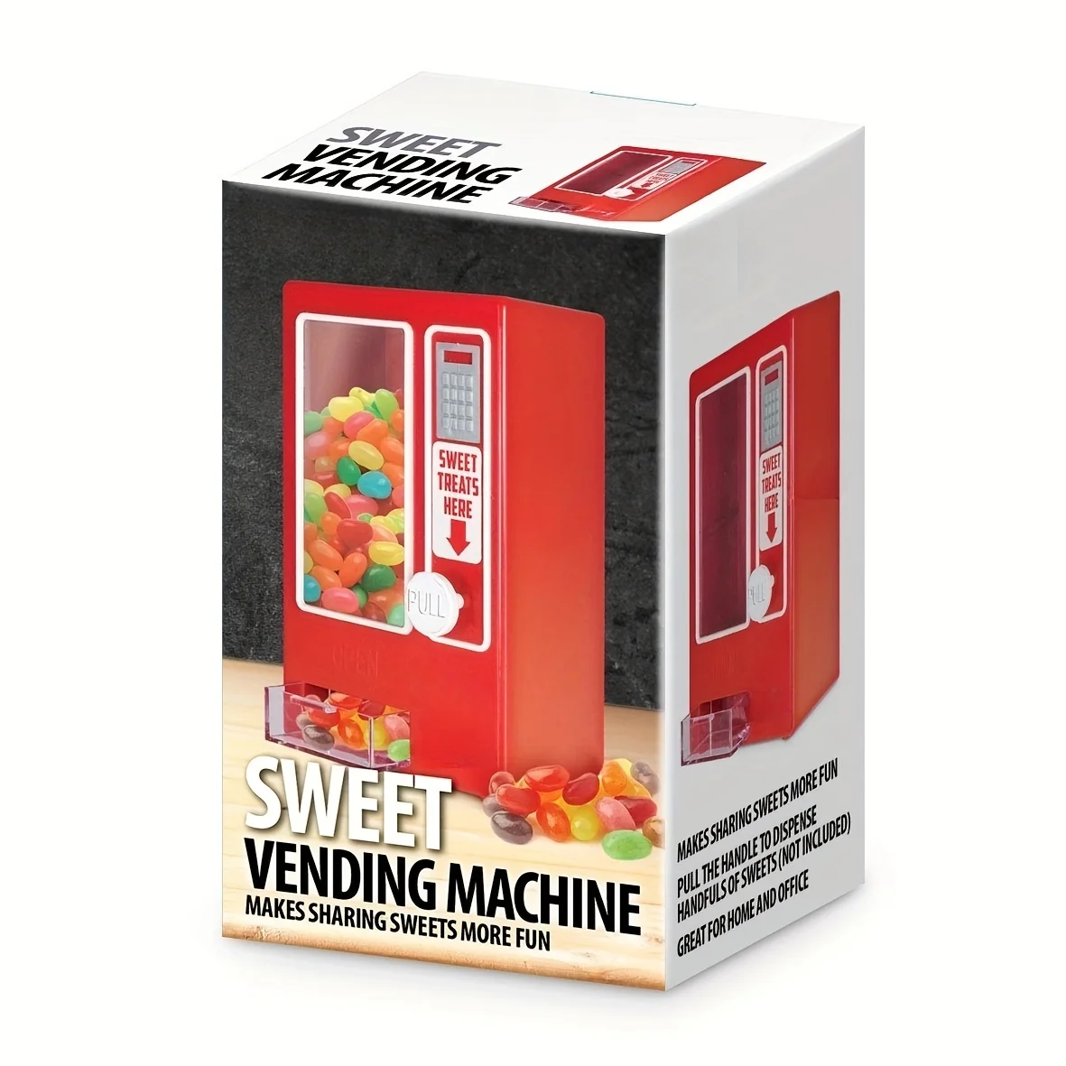 

Retro mini candy vending machine-perfect for chewing gum, jelly beans and snacks-no battery required-ideal kitchen accessories.