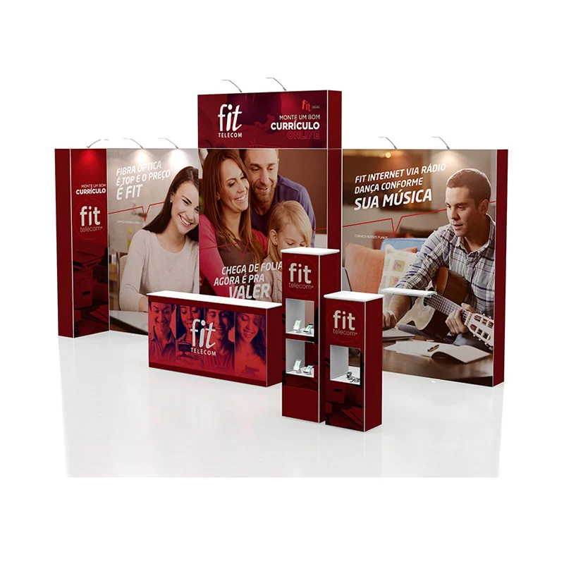 20x20 Modular Fashion Modern  Tension Fabric SEG Pop up Display Trade Show Event Exhibition Booth