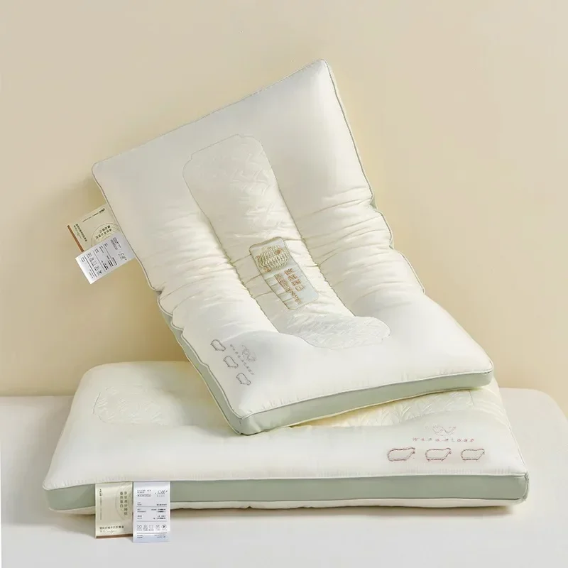 Cashmere Protein Neck Pillow Core Does Not Collapse, Cervical for Home Use, Dormitory, Hotel, Memory Pillow