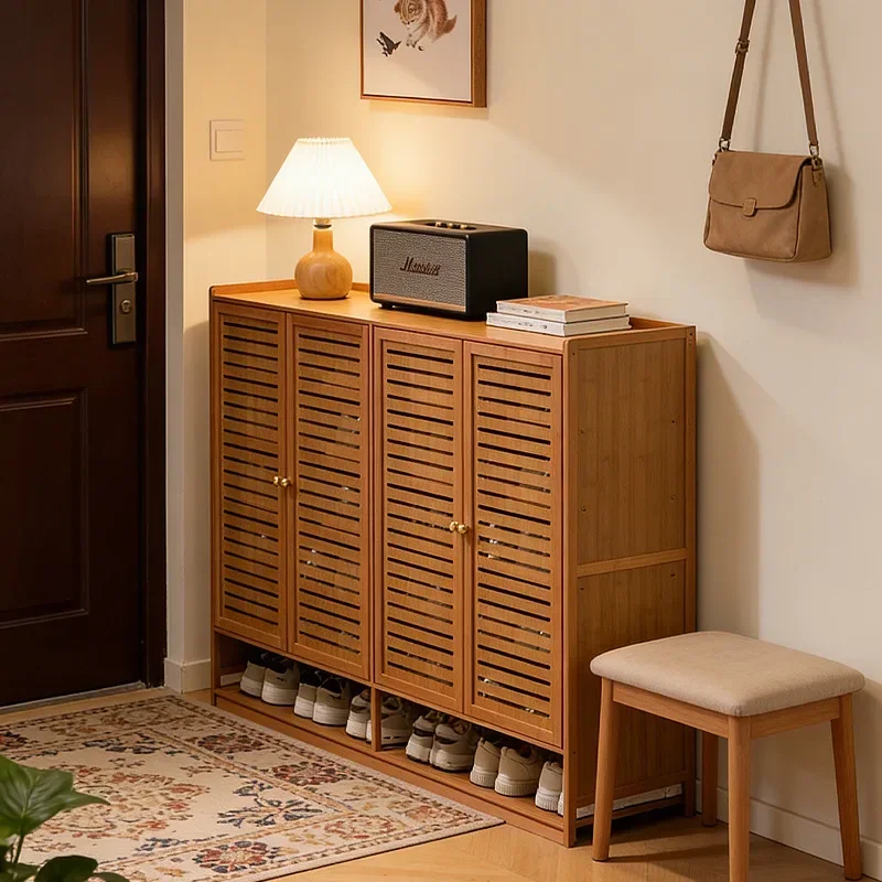 Shoe rack, shoe cabinet, home entrance storage, indoor bedroom dustproof multi-layer