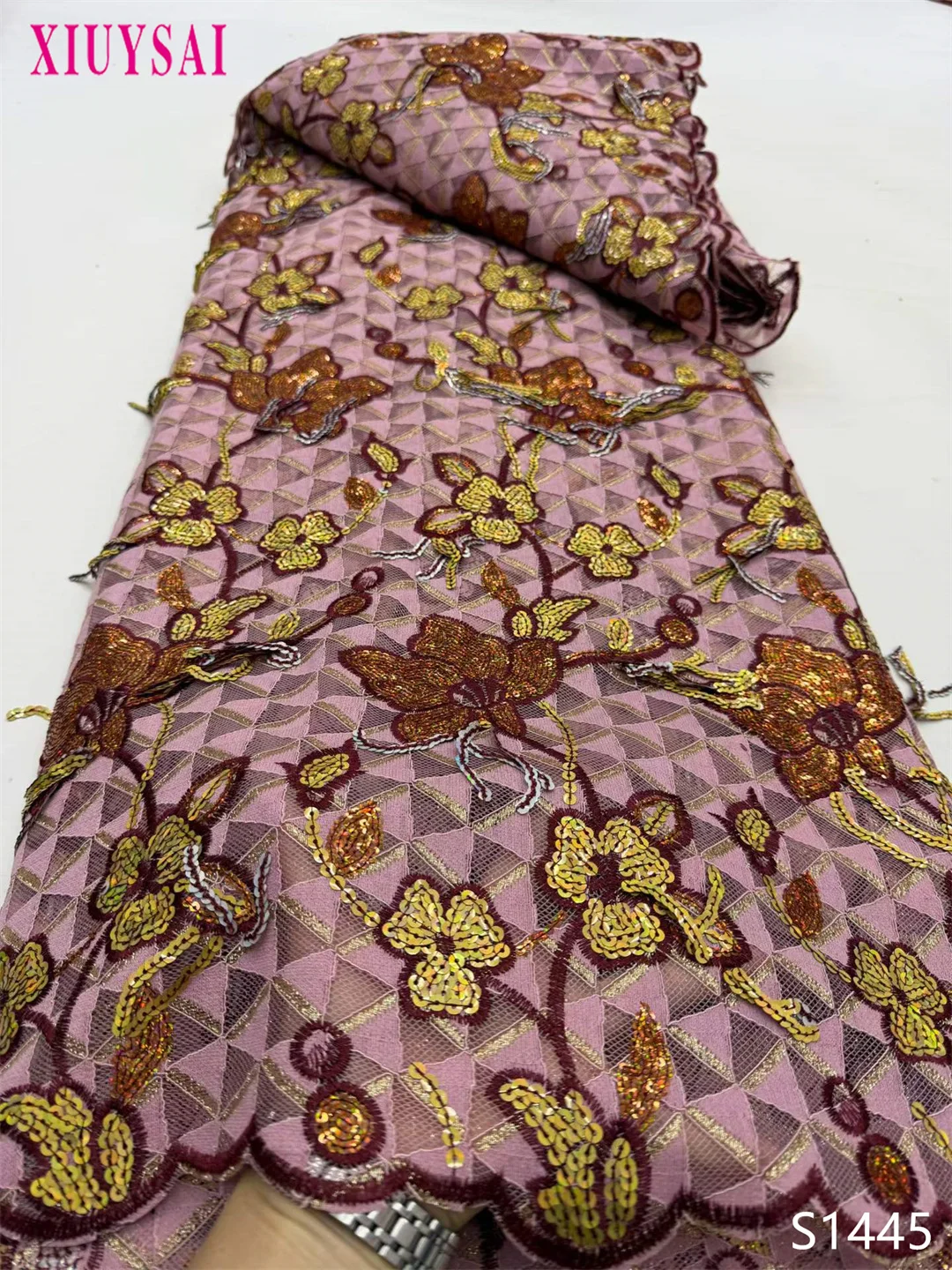 

Роскошные африканские кружевные ткани с блестками, высокое качество, вышивка, французский нигерийский тюль, кружевная ткань для свадебной вечеринки