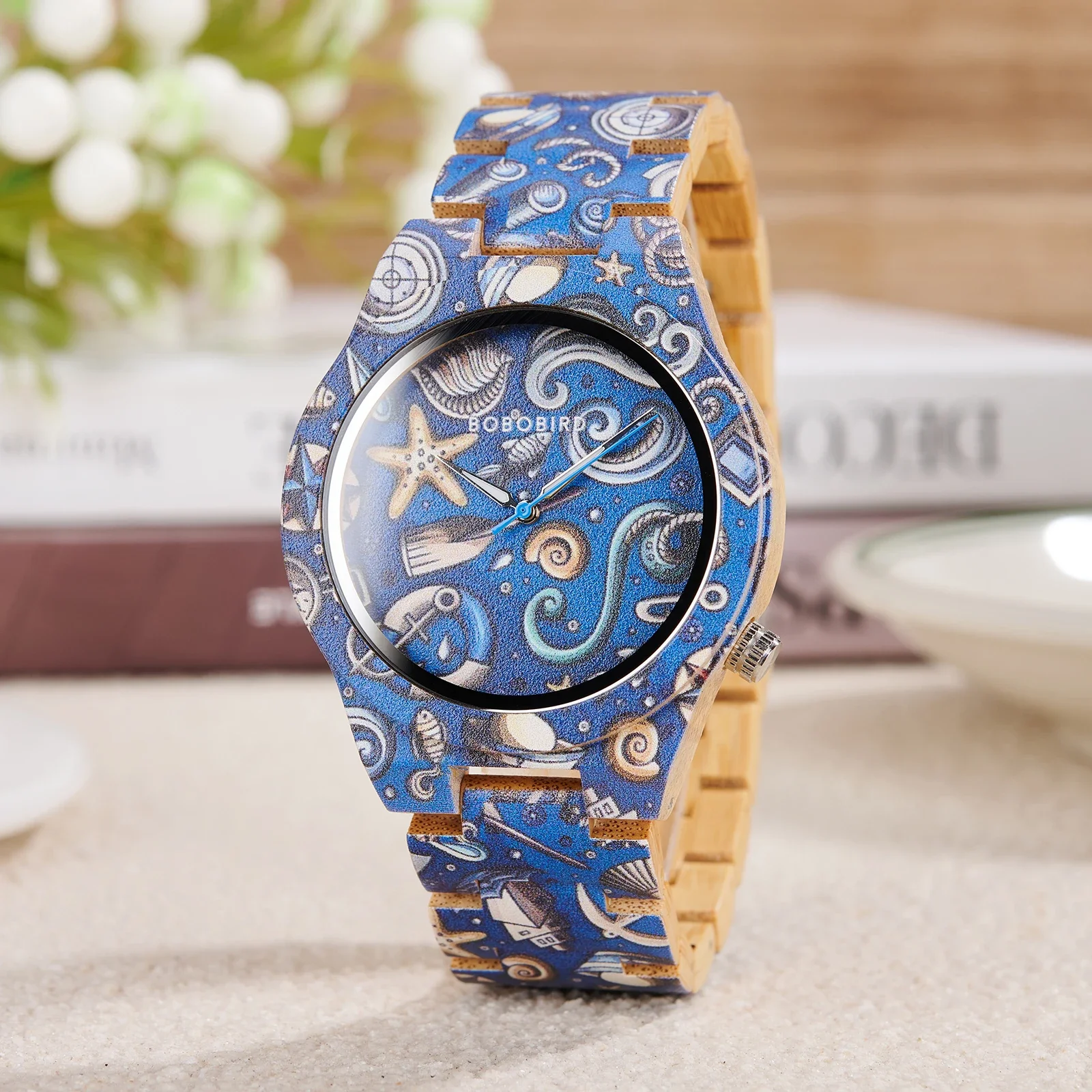 

Новинка 2024 года, мужские деревянные художественные часы BOBOBIRD, высококачественные японские кварцевые наручные часы для мужчин, подарок, дропшиппинг