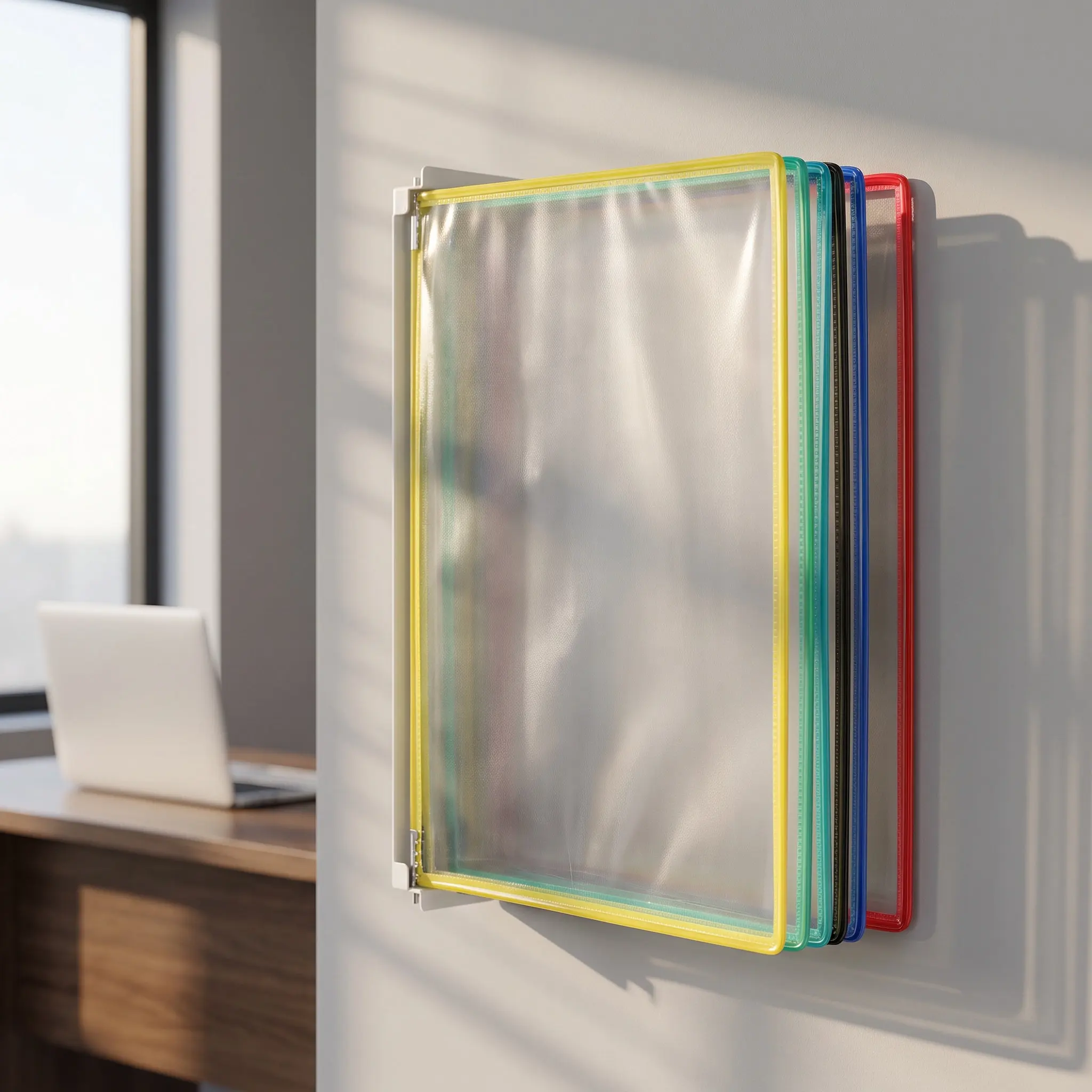 Wall Mounted Document Holder Exquisite Craftsmanship Wall Hanging Files Storage Rack for Office Home School Meeting Room Files