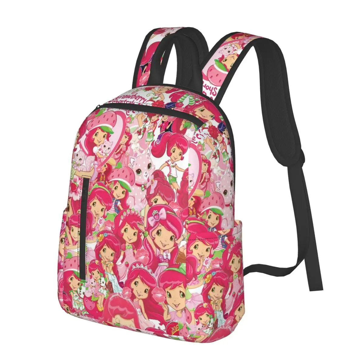 Like Strawberry ShortCake Student Backpack School Bag Hiking Travel Daypack for Men Women Fashion Bookbag Shoulder Bags