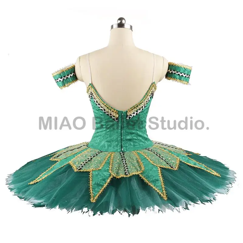 Hoge Kwaliteit Meisjes La Esmeralda Professionele Ballet Tutu Groen Vrouwen Ballerina Klassieke Ballet Pannenkoek Stage Kostuum Volwassen 0109