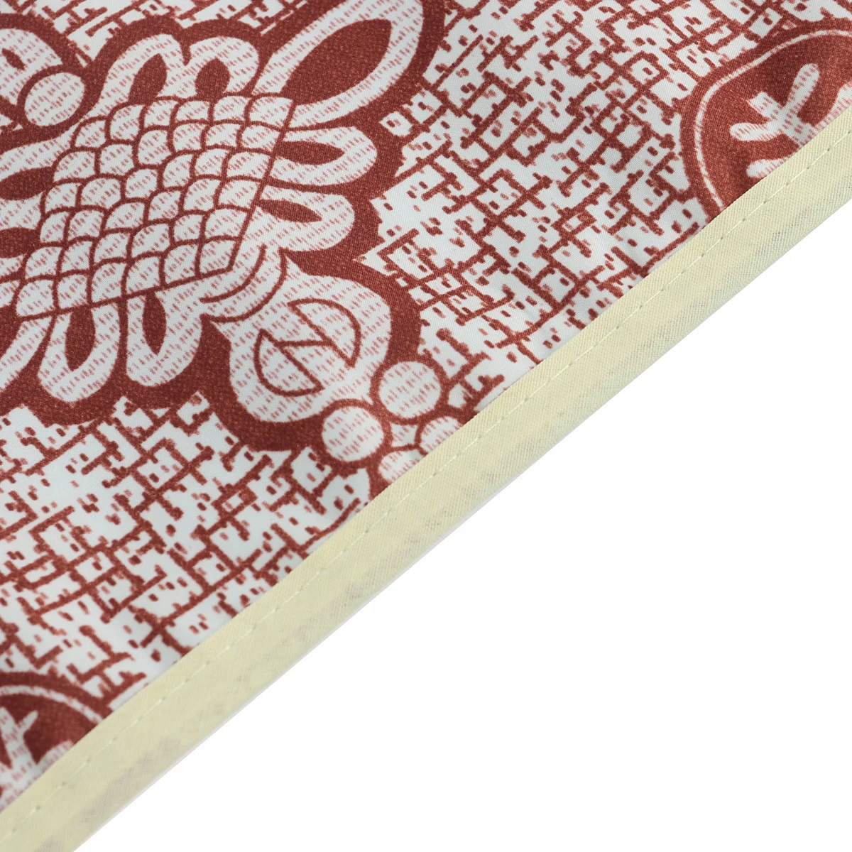 

Chinese Character Printed Double Layer Adult Waterproof Bib Mealtime Clothing Protector Absorbent Easy Clean Bib for Bedridden