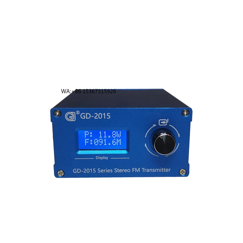 

GD-2015 15W FM Transmitter FM PLL Transmitter Stereo FM Broadcasting Continuous Output Transmitter Radio Station 76-108MHz