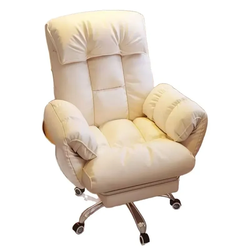 Ergonomic Swivel Office Chair with Reclining Backrest Comfortable Computer Seat for Home Dorm Gaming