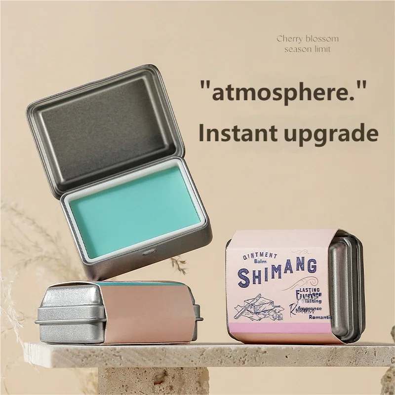 Bastão de perfume sólido com fragrância leve de longa duração, perfume floral portátil para homens e mulheres com madeira de ágar, pêssego