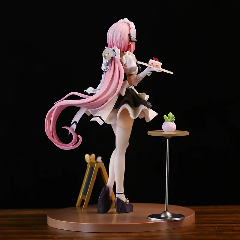 24CM Honkai Impact 3 Pink Sweetheart Miss Elysia Anime Animation Desktop Collection Statue Model