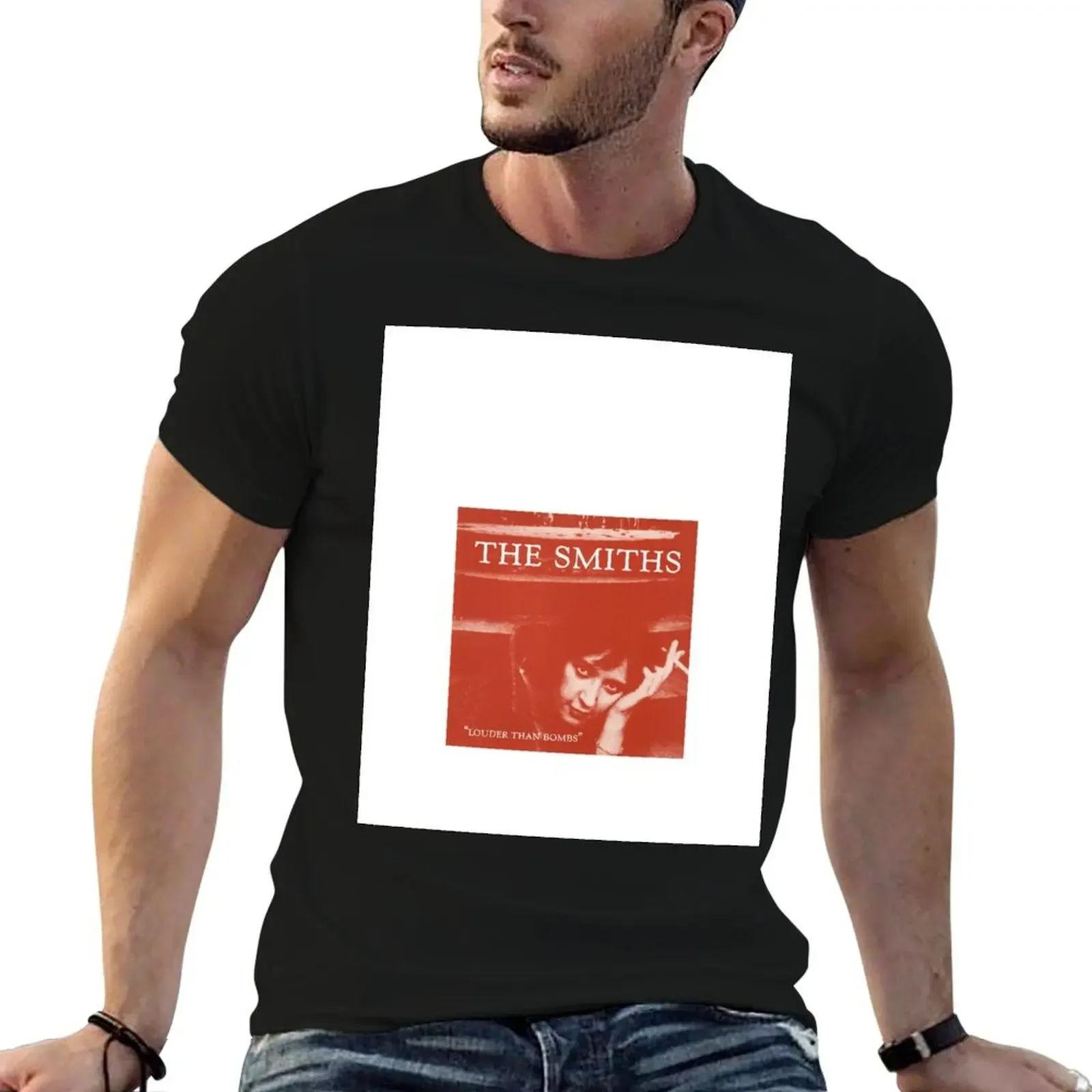 

The smiths louder than bombs T-Shirt cotton man t-shirts sports fans baggy shirts Men's t-shirts