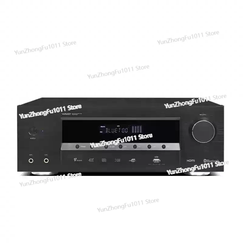 C 5.1 Channel Home Theater Audio Amplifier with Dual Microphone Bluetooth 5.0 HDMI 4K USB Fiber Coax TV Support Karaoke High