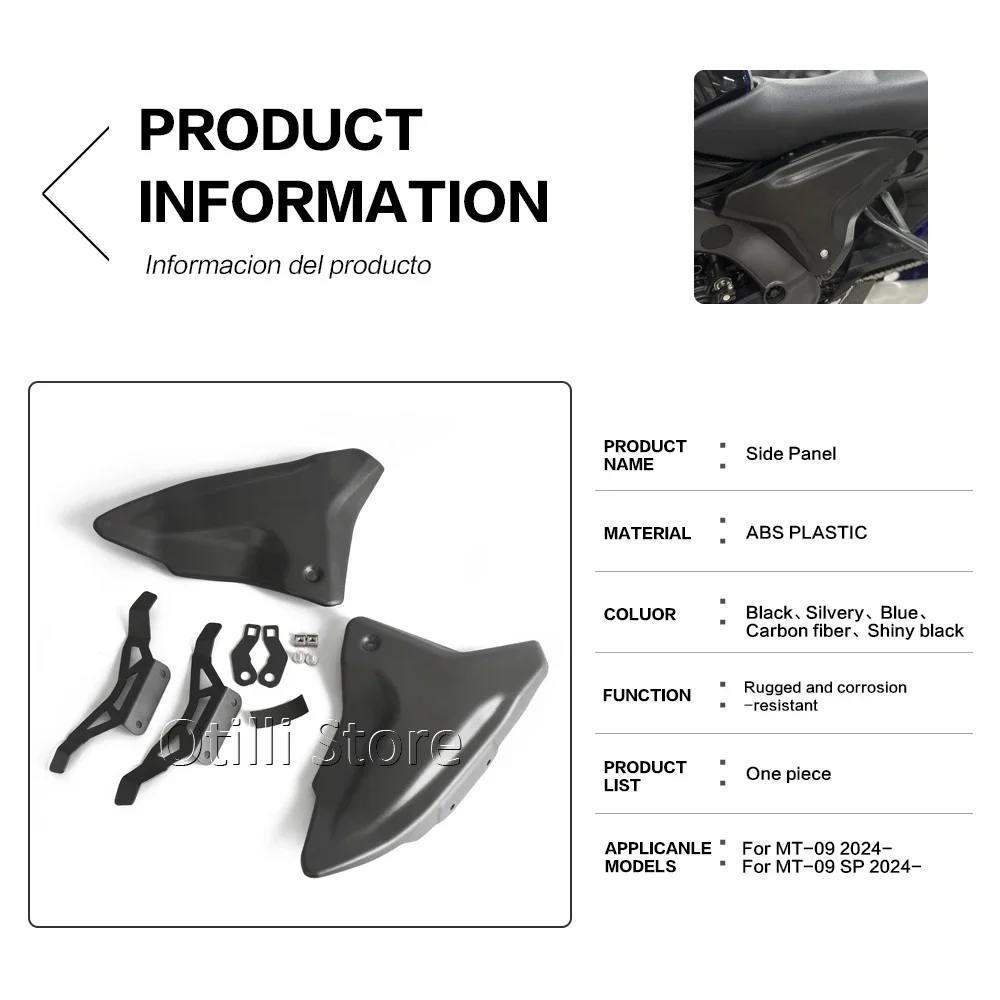 Motorcycle Infill Panels For Yamaha MT-09 MT09 SP MT 09 Mt09 SP 2024 2025 Frame Side Fairing Protector Cover Decorative Plates