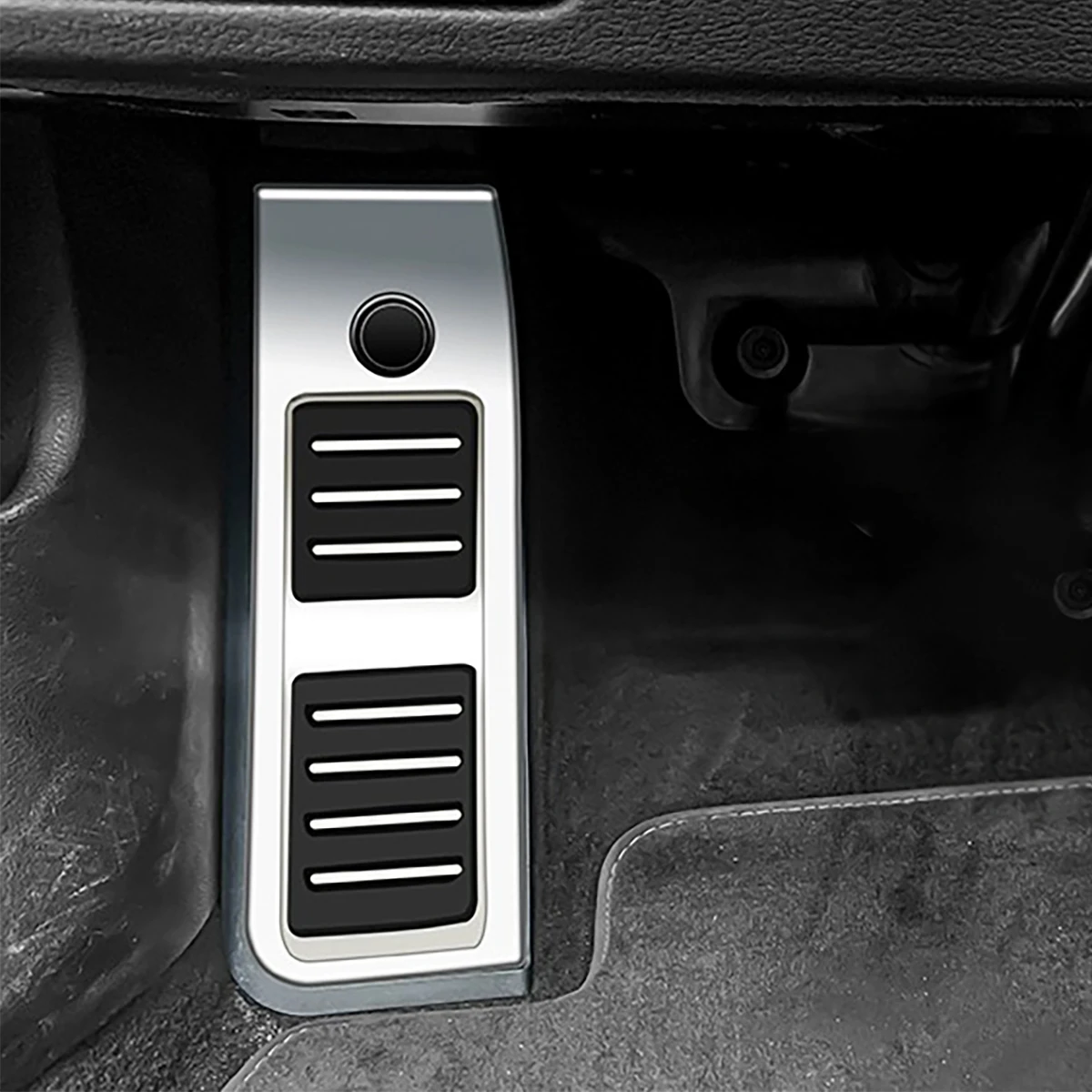 Stainless Steel Foot Rest Dead Pedal Brake Gas Accelerator Pedal Pad Cover Set Car Interior Mod LHD For Audi A6 C8 A7 2019-2023