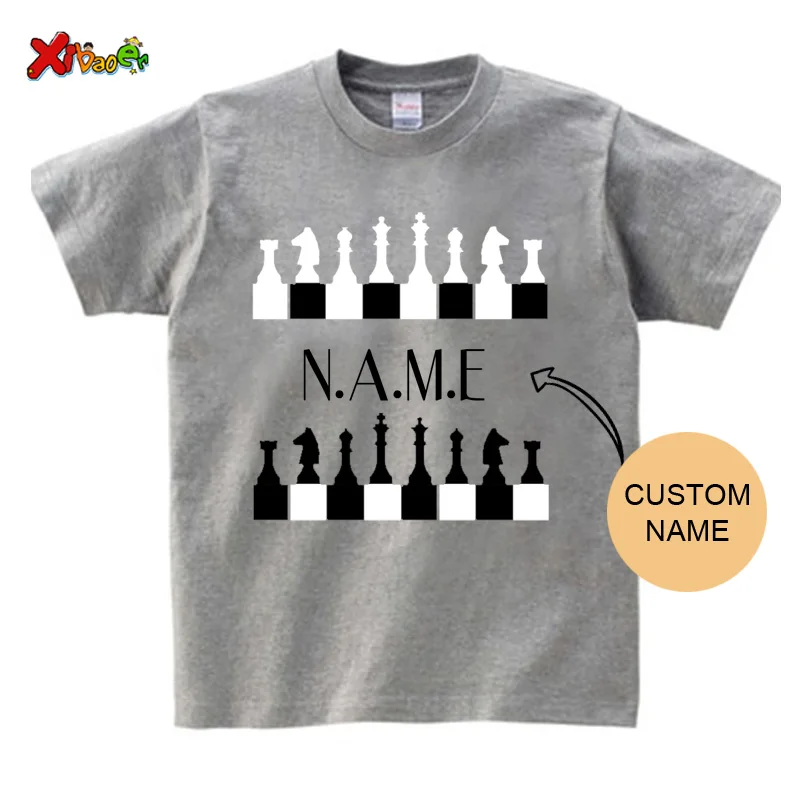 Chess Player Chess Master Chess Retro Vintage International Chess Shirt Family Matching Clothes Custom Name T Shirt Kids Clothes