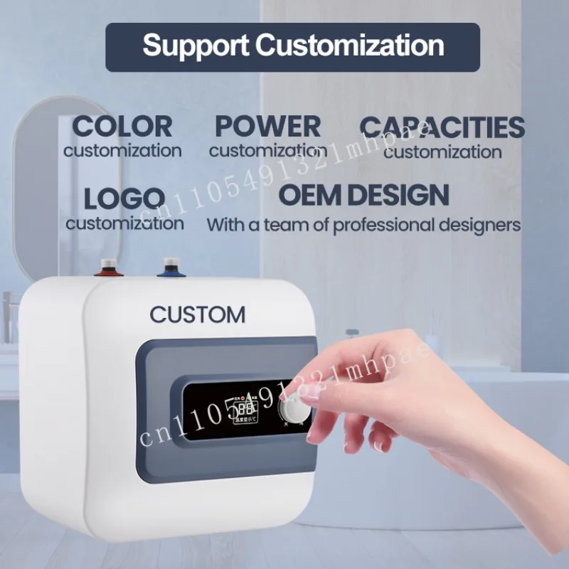 Small Wall Vertical Geyser Kitchen Electric Storage Bathroom Smart Mini Schoff Eau Electric Agua Water Heater