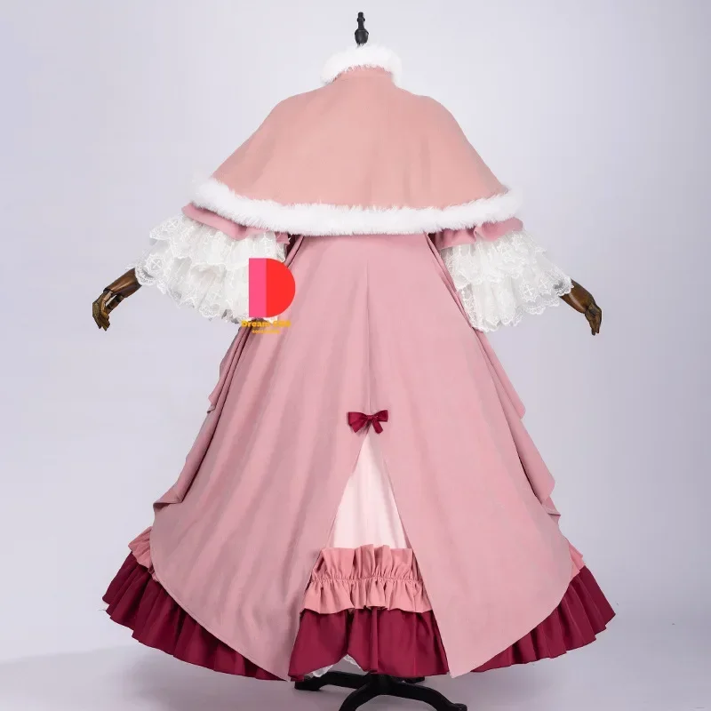 Viictoriique De Bloiis Anime Gosiick Cosplay Kostuum Roze Jurk Meid Lolita Hot Koop Uniform Mantel Boog voor Vrouwen Comic Con Party