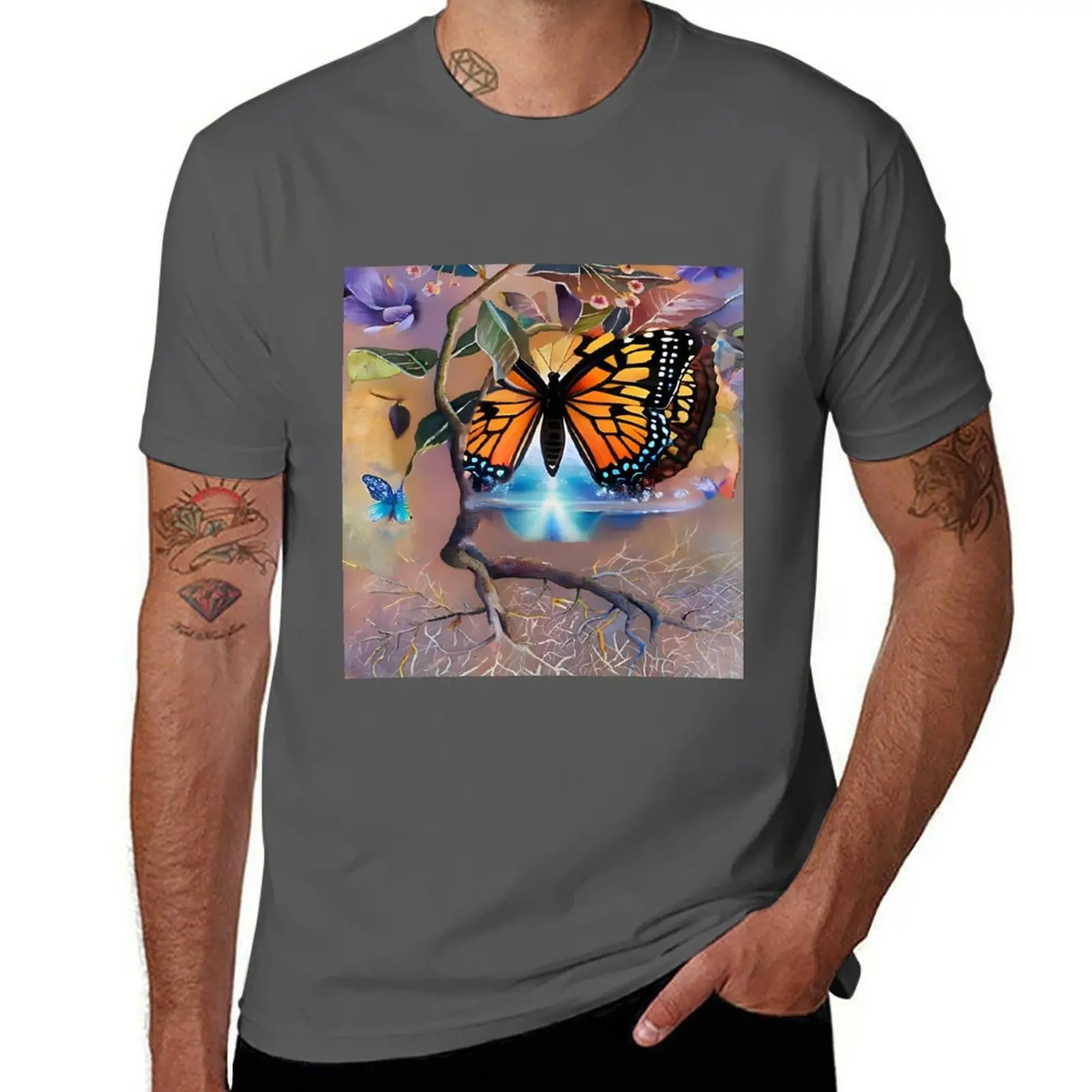 

Iboga Water Butterfly T-Shirt t shirts for man graphic funny man t shirts for men cotton t shirts high quality T-Shirt