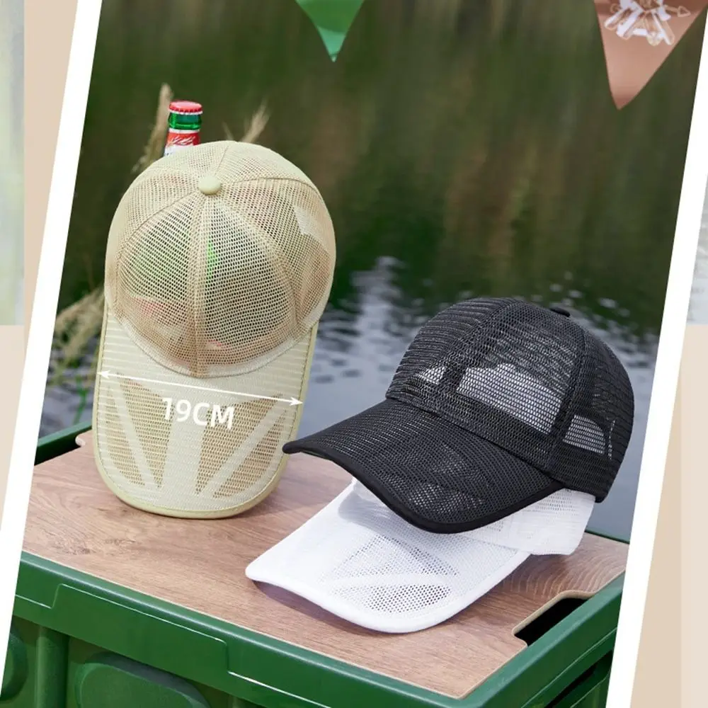 Sun Hats Quick-dry Mesh Baseball Cap Hollow Breathable Men Snapback Hat Comfortable Adjustable Sports Mesh Caps Youth