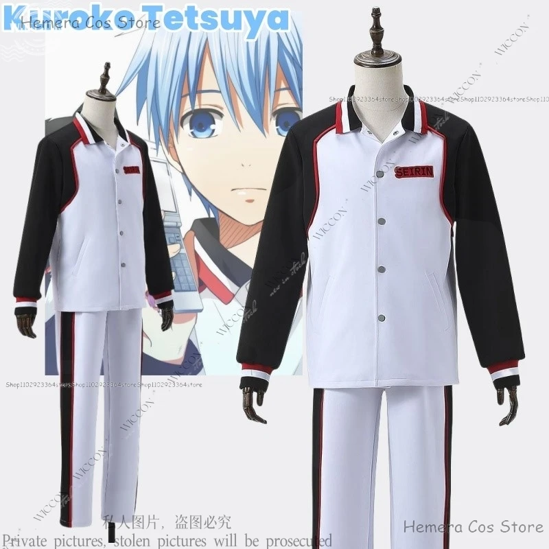 Kuroko Tetsuya Cosplay Costume School Uniform Daily Outfit Sports Wear Seirin High Taiga Kagami Junpei Hyuuga Halloween Party