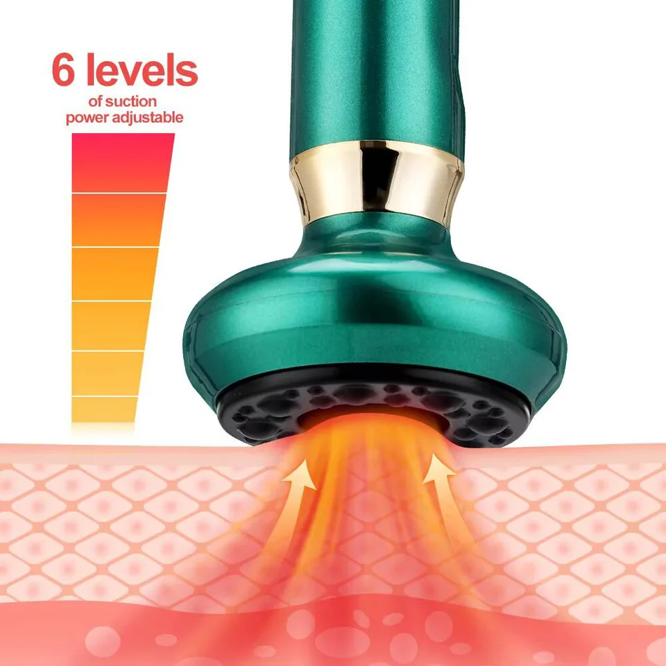 Smart Body Massager Vacuum Suction Device Cellulite Fat Bruning Handheld Chinese Sculpting Heating Cans For Belly Back Massage