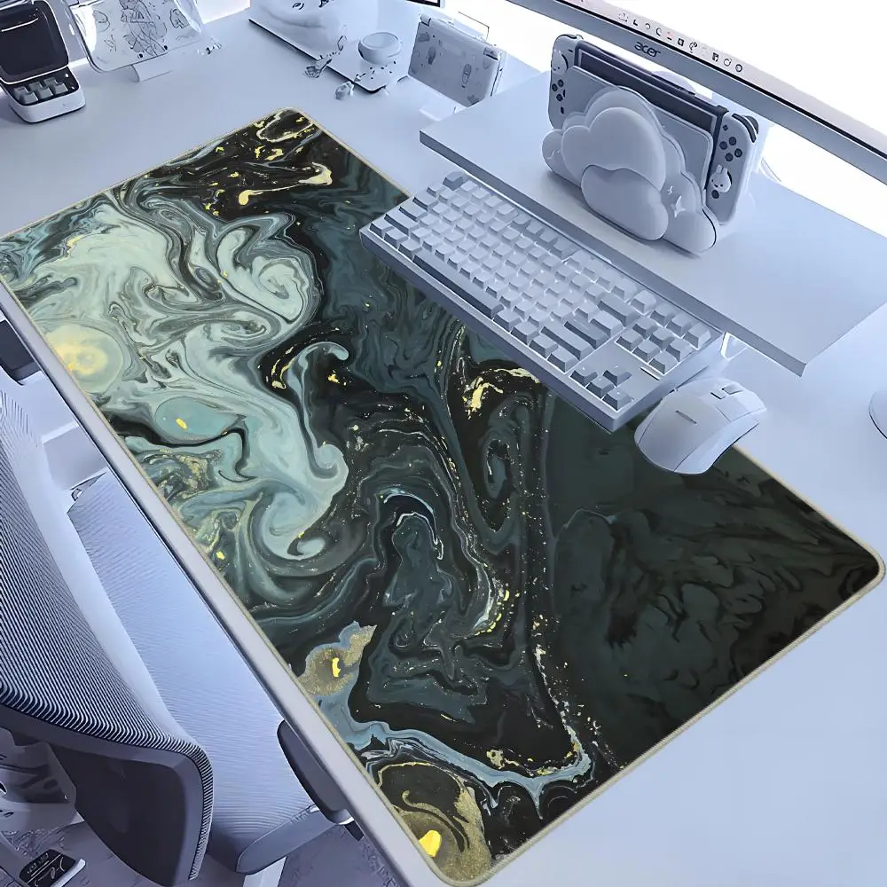 XXL Strata Liquid 900x400 Mouse Pad Computer Laptop Anime Keyboard Mouse Mat Large Mousepad Keyboards Gamers Decoracion Desk Mat