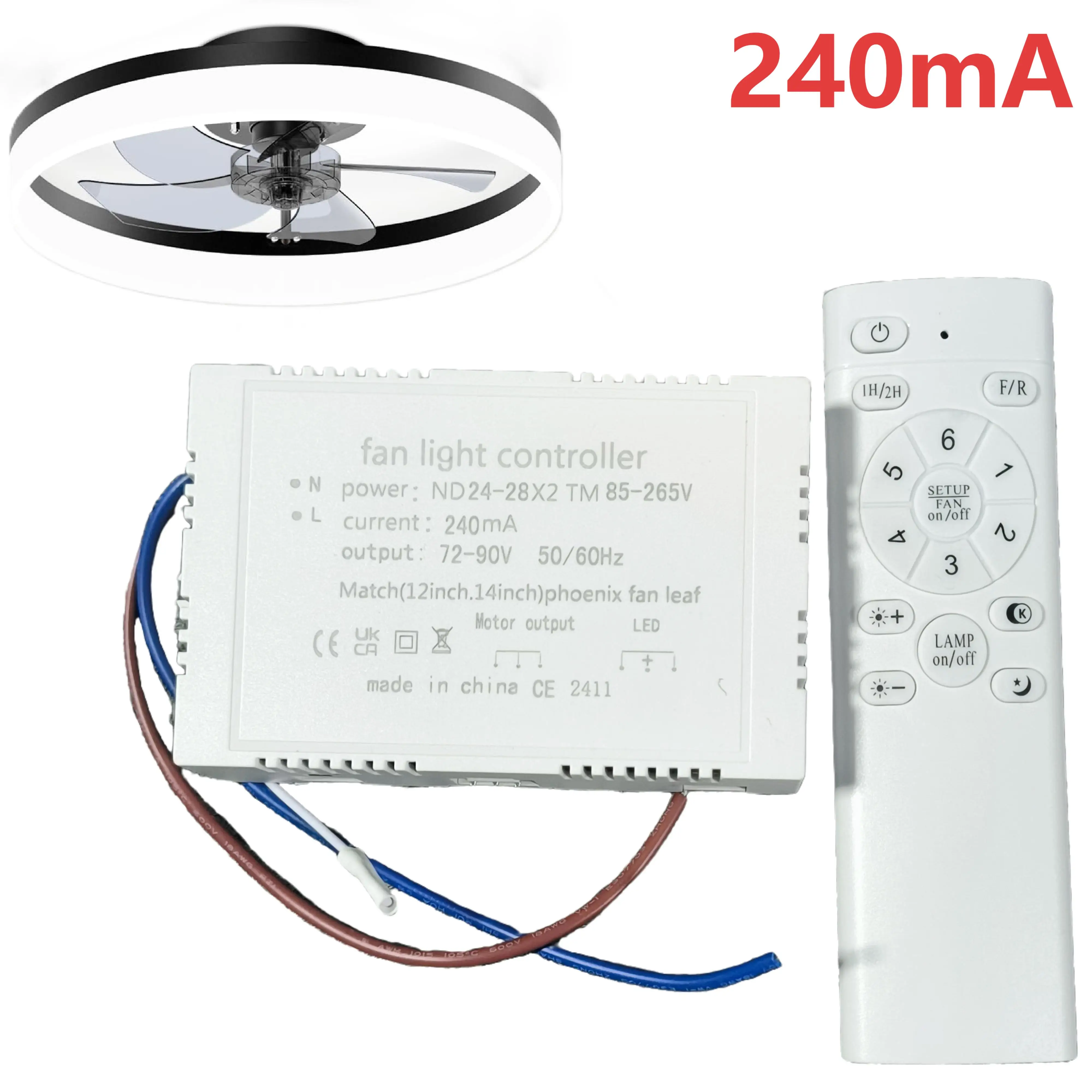 IRALAN Ceiling Fan Lamp Lighting Transformer And Remote Control LED Light Strip Replacement Of Faulty Parts Power Adapter Supply