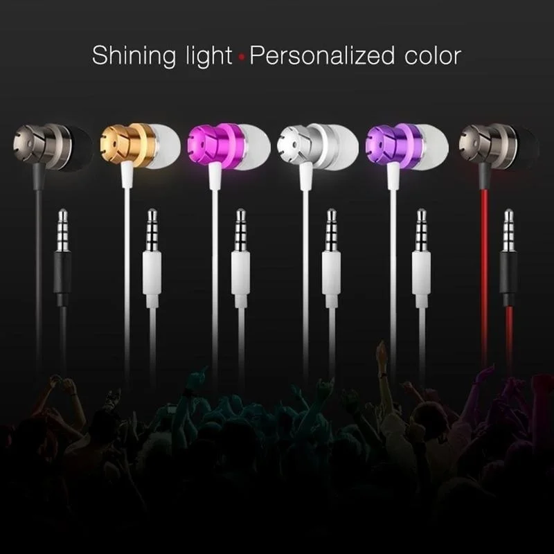 Earphones for Phone Xiaomi Type C Ear phones auriculares 3.5mm In-Ear Supper Bass Metal Earphone  with Mic Hifi