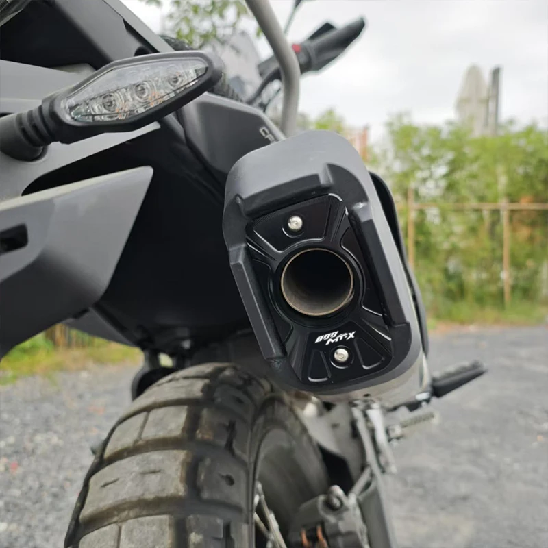 2026 explosions For Cfmoto 800MT 800MT-X Exhaust Hood Guards Covers Motorcycle Rear Trim Decorative Cover Pipe Tail End