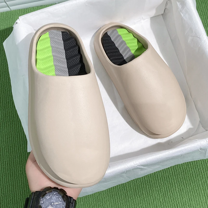 New Slippers Original Women Men Brand Sandals Beach Casual Shoe EVA Men Slides Summer Unisex Clogs Size36-46